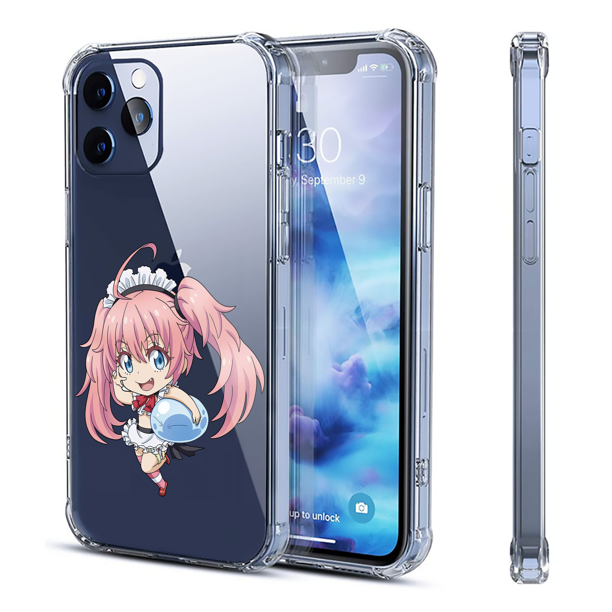 （画像用） 転スラ Regarding Reincarnated to Slime 【iPhone 12シリーズ対応】透明スマホケース（クリアソフトケース）